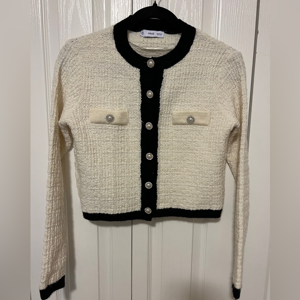 COPY - Mango Pocket tweed cardigan